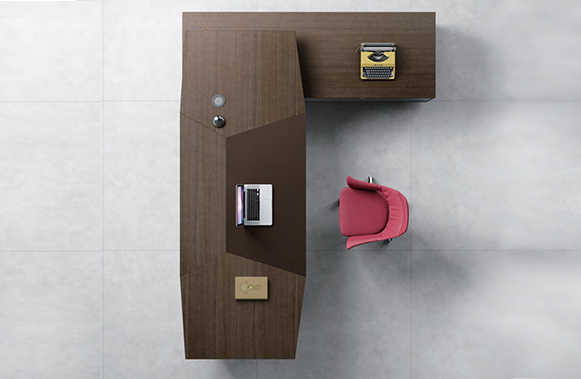 艾克系列老板桌-歐時家具