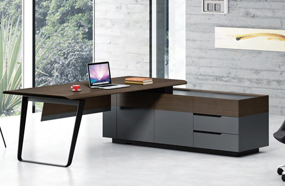 凱斯系列老板桌-歐時家具